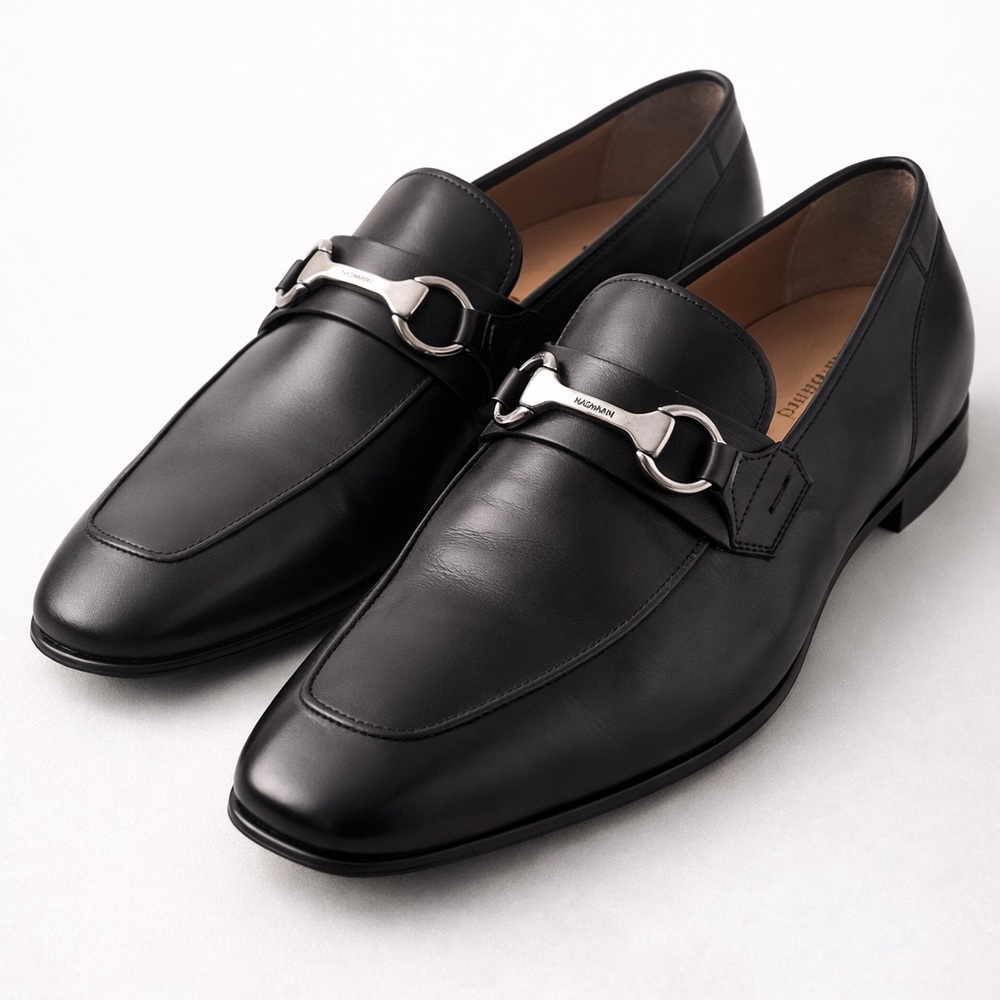 Magnanni Leather Slip-On Loafers, size 13